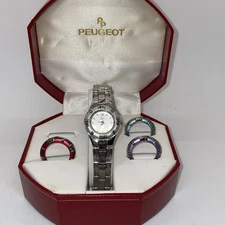 Vintage Ladies Peugeot Watch Interchangeable Bezel