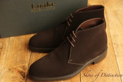 Loake 1880 Pimlico Brown Suede Chukka Boots Shoes Men's UK F US