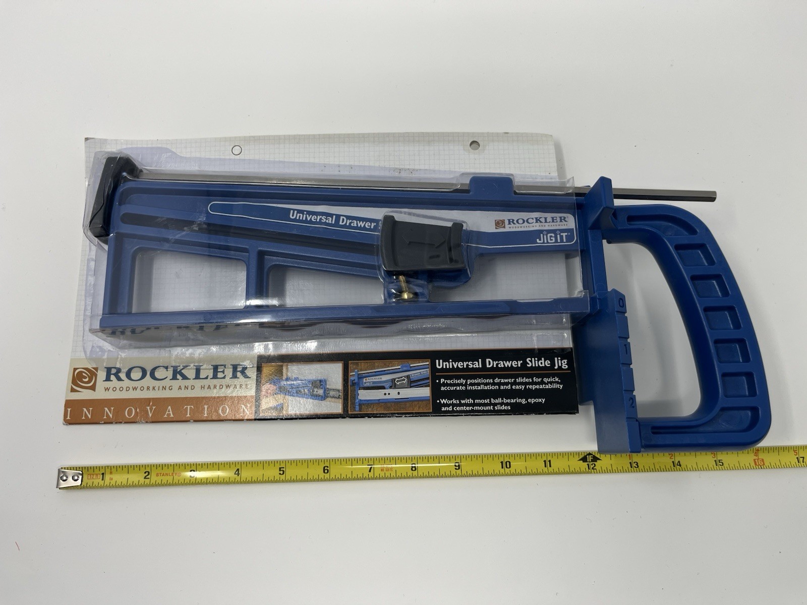 Rockler Universal Drawer Slide Jig Cabinet Hardware Install 