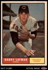1961 Topps #560 Barry Latman Indians 4 - VG/EX