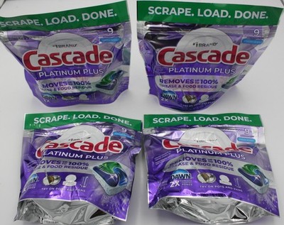 Cascade Platinum Plus 4-Pack Fresh Scent 36 ActionPacs Dishwasher Detergent Pods