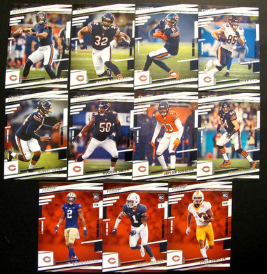   2022 Panini Prestige Chicago Bears 11 Card Team Set