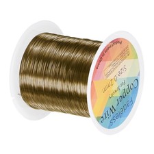 0.2mmx100m Jewelry Wire, 32 Gauge 328FT Craft Wire Copper Wire, Bronze Tone