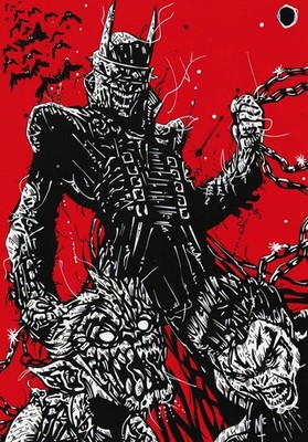 the Batman who laughs Fan Cover Art, Inks A4 Card , Dark Art