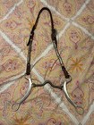 western show headstall with classic equine bit — photo 1