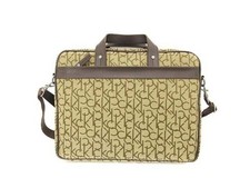 Borsa da lavoro Calvin Klein valigetta tote tracolla 2 vie logo totale tela...