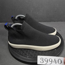 Rothy's Shoes Womens Size 7 Black Knit Slip On Casual Walking Sneakers