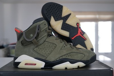 Air Jordan 6 VI Retro X Travis Scott Olive Nike Brand New mens sz.12 CN1084-200