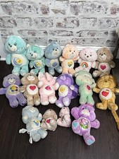Lot Of 16 Vintage Care Bears  Care Bear Cousins Includes Jumbo  2 Minis