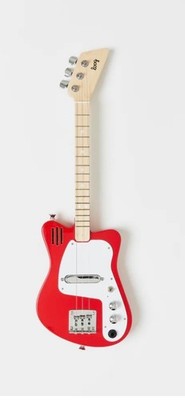  SEALED LOOG Mini Electric Guitar Red 3-String Kids Built-in Amp & Speaker