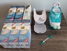 157 Navage Salt Pods + Nasal System Rinse Kit Bundle Nose Cleaner Irrigation