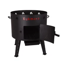 Kukmara Uchag Furnace for 22L Kazan Steel Camping Oven, Ash Box, 20.47"