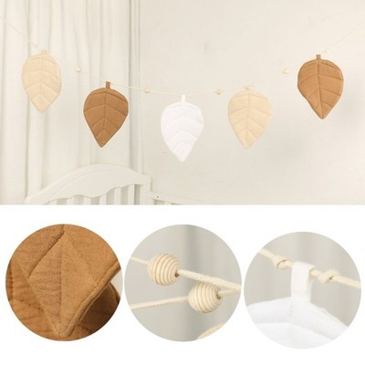 Soft & Delicate Leaf Bunting Baby Photo Props Great for Baby Room Decor
