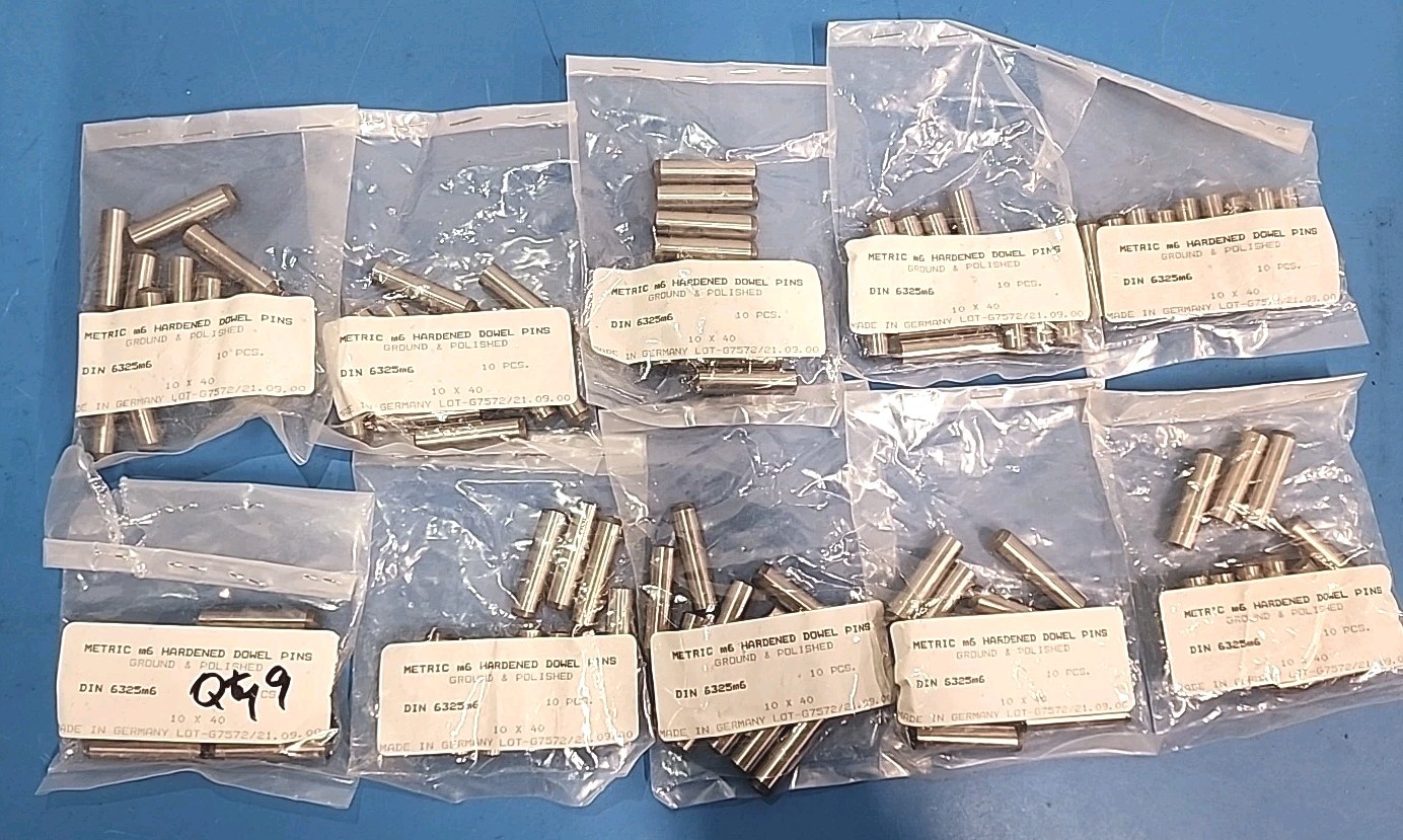 M6 99pc. Lot 10x 40 MM DIN6325M6 Dowel Pins Hardened And Ground Polished Finish