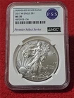 2017-W Silver Eagle Dollar ASE NGC MS 70 BURNISHED  PREMIER SELECT SERIES #T3125