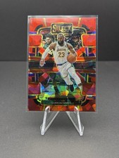 2023-24 Panini Select - Concourse LeBron James #66 Red Cracked Ice Prizm
