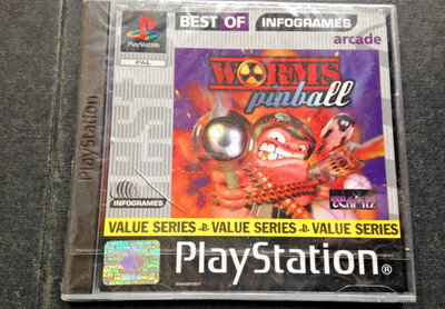 NEU & FABRIKVERSIEGELT Sony PlayStation One PS 1 Spiel Worms Pinball