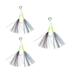 10Pcs Fishing Hook Replacement Hook Vertical Jig Lures Hook Set for Saltwater