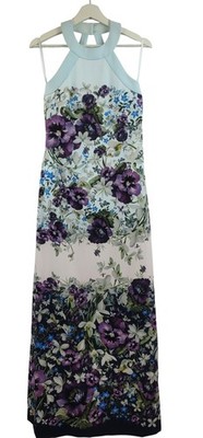 Brandneu Ted Baker ZILOH Enchantement verwickeltes Maxikleid TED GRÖSSE 0 UK GRÖSSE 6