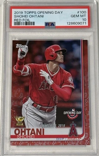 2019 TOPPS OPENING DAY SHOHEI OHTANI RED FOIL SP PSA 10 GEM MINT 🔥