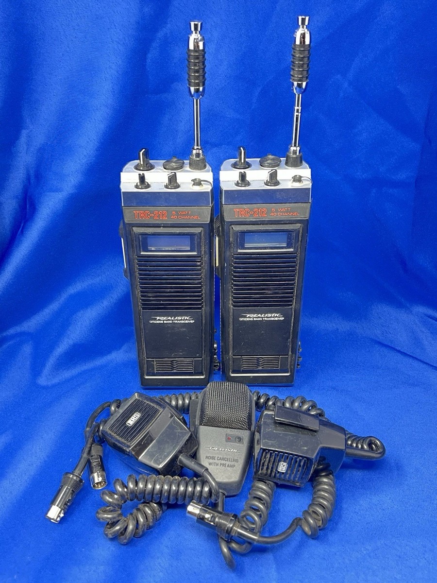 1984 Realistic Radio Shack TRC-212 5 Watt 40 Channel CB Walkie