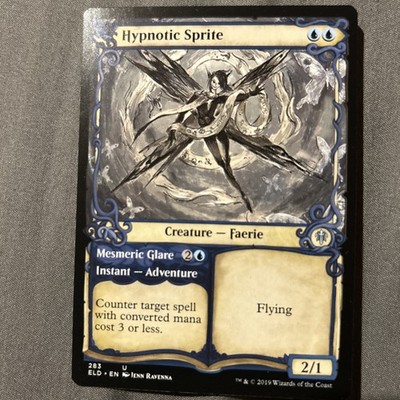 MTG Magic the Gathering Hypnotic Sprite (283/477) Throne of Eldraine LP