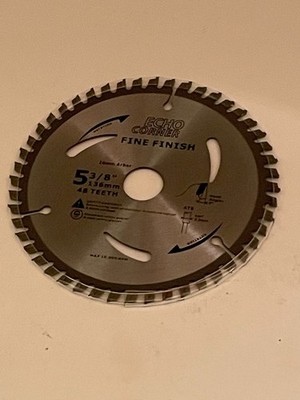 Echo 5-3/8  20mm Arb Circular Saw Blade Fine Finish Cross Cut Carbide 48 Teeth