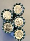 5 Rolls 2025-D Roosevelt  Dimes OBW Brilliant Uncirculated