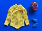 VINTAGE BARBIE GOLFING GREATS SHIRT HAT & SHOES #3413 (1971) NM