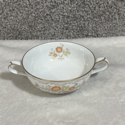 Vintage Noritake Inspiration Porcelain Fruit Dessert Bowl w/ Handles #2607 Japan