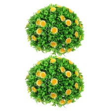 Décoration De Boule Fleur D'herbe Simulée Marguerites Artificielles Fleurs
