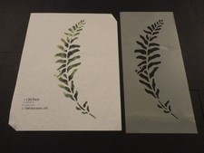 Stencil By Dee-Signs - Vintage - Fern - 24cm  x  6 cm - Single Stencil - 1990 
