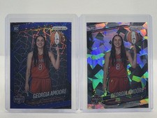 Georgia Amoore RC 2025 Prizm WNBA Blue Velocity Variation + Cracked Ice Mystics!