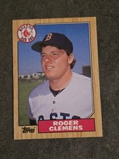 1987 Topps - Roger Clemens #340 M/NM MLB HOF? All-Star Red Sox 