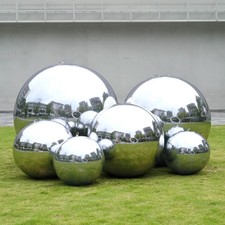 AplusChoice Inflatable Mirror Ball Giant for Party Wedding Event Silver 6PCS