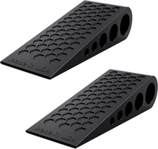 Door Stoppers for Bottom of Premium Floor Rubber Stop Wedge Black 