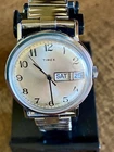 Vintage Timex Men’s Watch Running, Taiwan, 34 mm, Day/Date, Possibly NOS, 9F