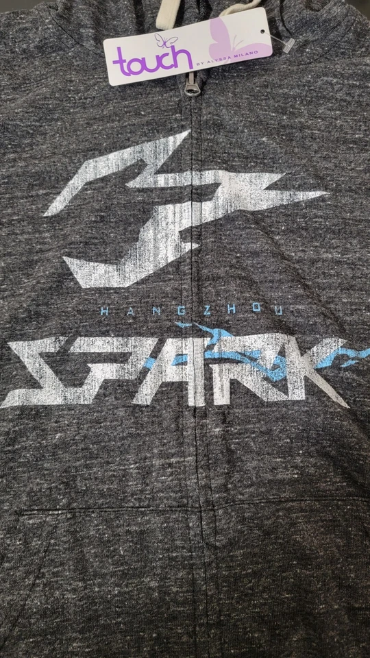 Sudadera Alyssa Milano Overwatch League para mujer cremallera completa Hangzhou Spark L Foto 3 de 4