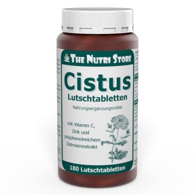 Cistus incanus Lutschtabletten 180 Stk. - Vitamin C, Zink u. Zistrosenextrakt 