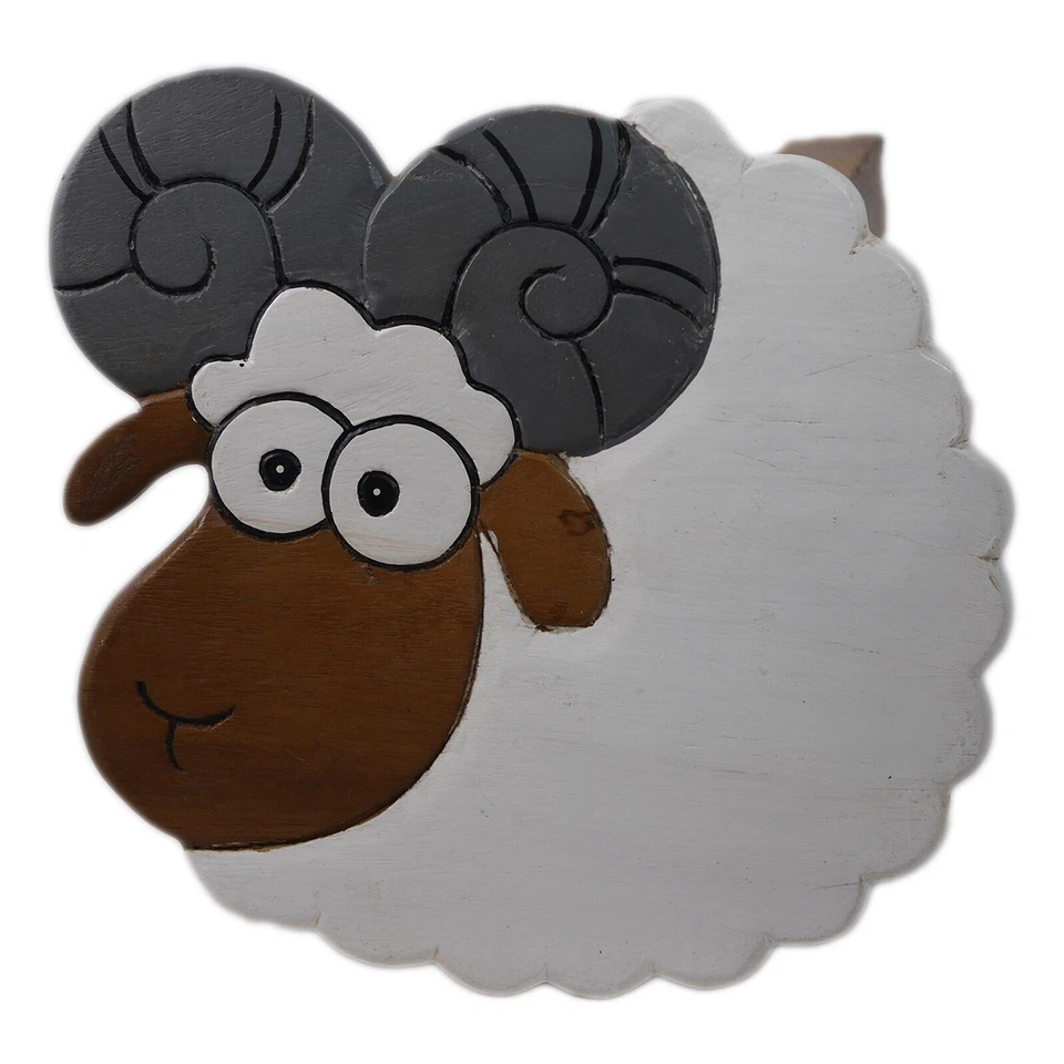 Kinderhocker Holzhocker Widder Höhe 25cm - Bild 2 von 4