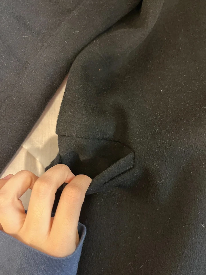 Nanette Lepore Black long coat button up M - Image 3 of 4