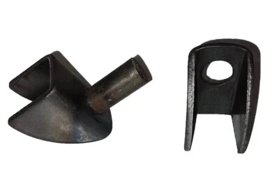 Steel Bat wing hinges 1 set M/F Weld on metal swing gates & removable doors - Image 1 of 4