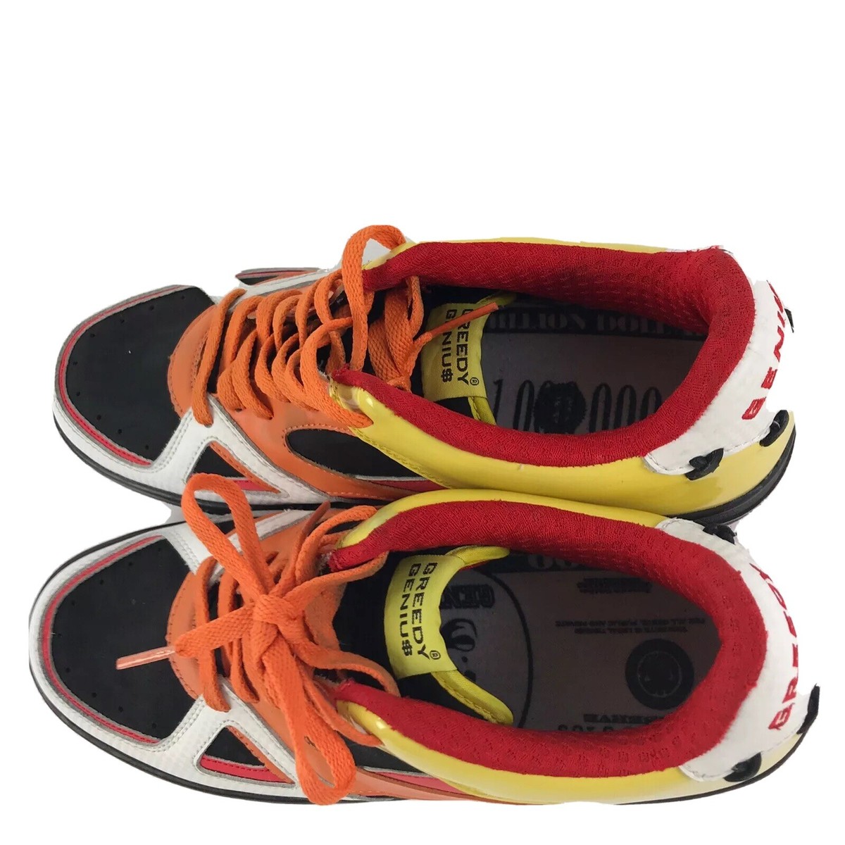 RARE Greedy Genius GN$ | Colorblock High Top Sneakers Remember the Brand Greedy Genius?: Greedy Genius was a  main image 2