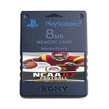 NCAA Football 2007 Real Name Roster Update File PlayStation 2 PS2 Memory Card