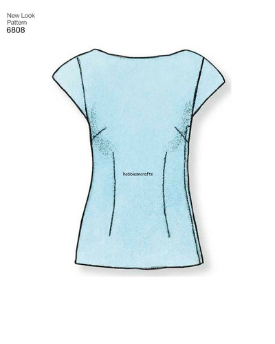 NEW LOOK 6808 MISSES' TOPS Easy Sewing Pattern 6 Designs Sizes 8 - 18 - Picture 4 of 9