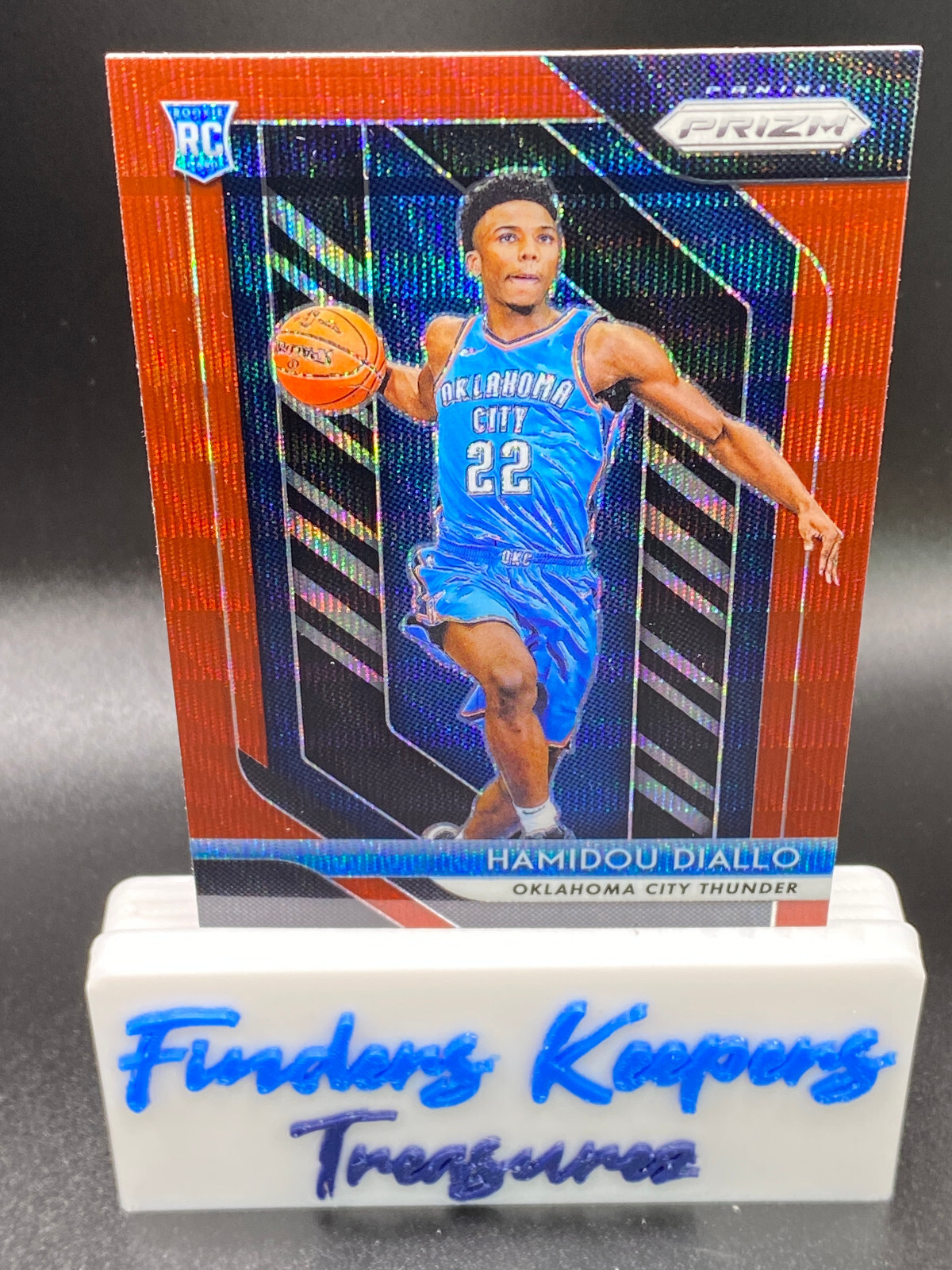 2018-19 HAMIDOU DIALLO PANINI RUBY WAVE PRIZM BASKETBALL RC #9    THUNDER