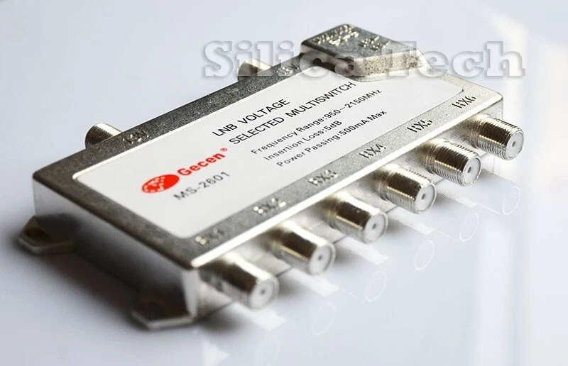 Gecen 2x6 13V/18V 2 in, 6 out Satellite LNB V/H multi-switch MS-2601 - Image 2 of 3