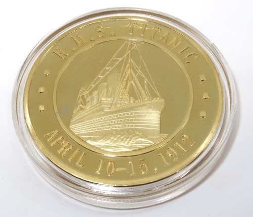 RMS Titanic April 10-15 1912 Elizabeth II Cook Islands Commemorative Coin, Gold