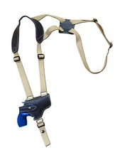 NEW Barsony Navy BLUE Leather Horizontal Shoulder Holster Taurus 2" Snub Nose 