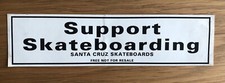 SANTA CRUZ Vintage Sticker 1980s Support Skateboarding Super Rare Skate decal